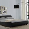 Galactic Leather Double Bed Frame, Black