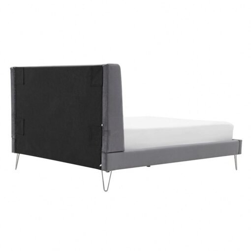 Athena Velvet Double Wingback Bed Frame with Gold Legs, Blue - Image 17
