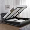 Galaxy Double Ottoman Bed, Black