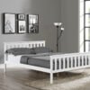 Hampton White Wooden Bed Shaker Style, Double