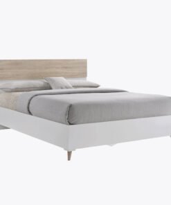Stockholm 4.6 Double Bed White-Oak