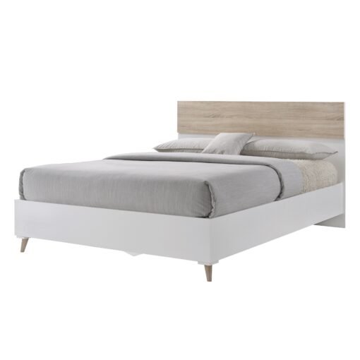 Stockholm 4.6 Double Bed White-Oak - Image 2